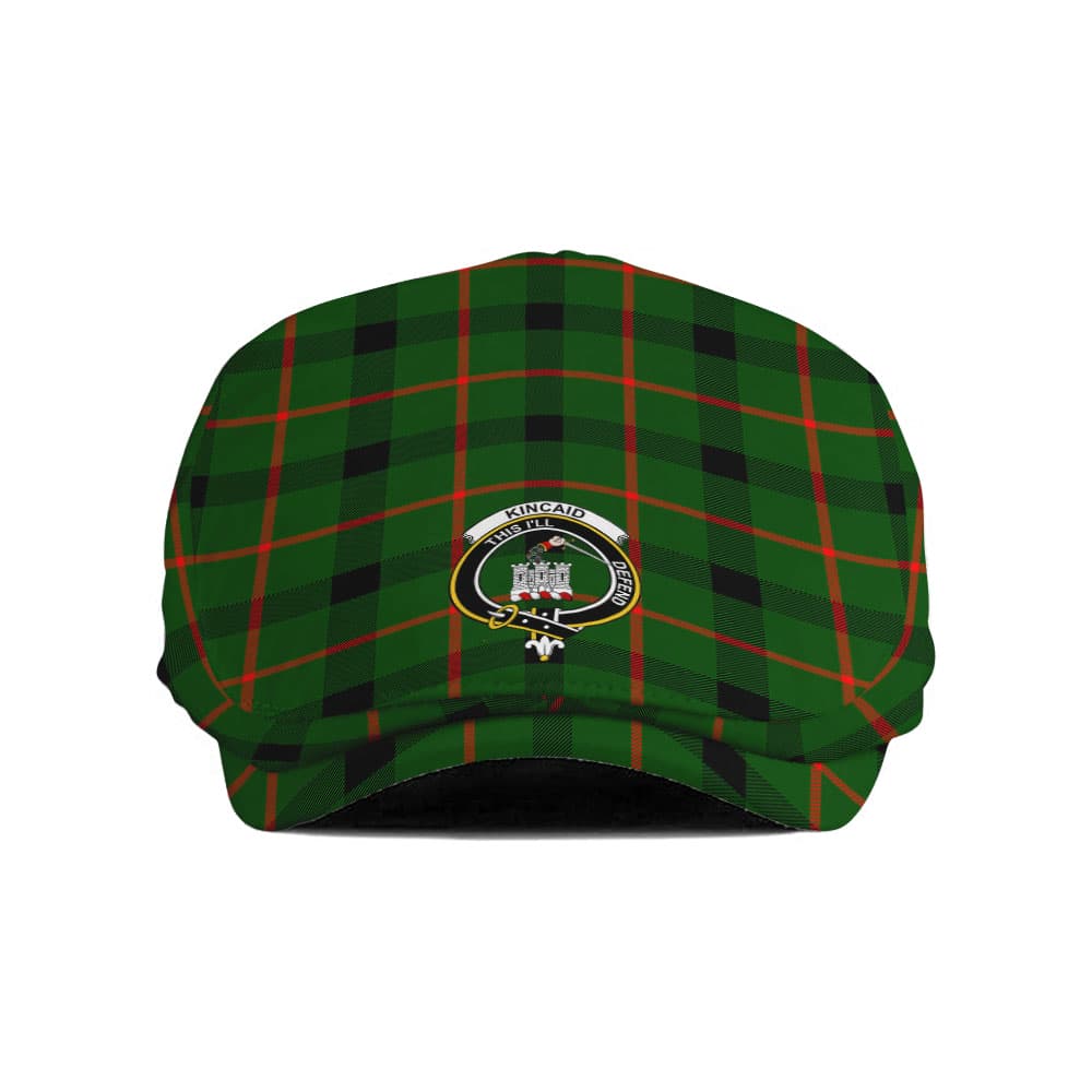 Scottish Kincaid Clan Badge Tartan Flat Cap