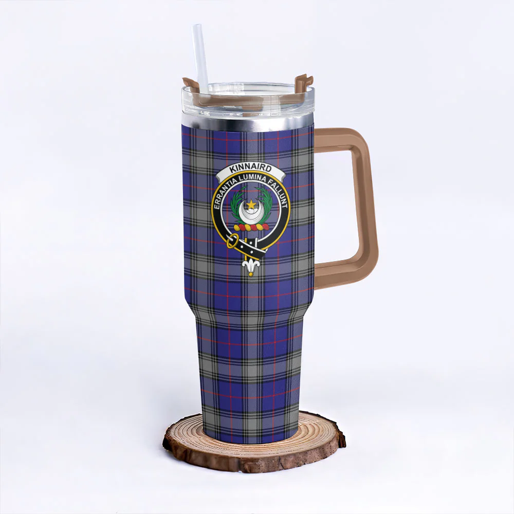 Scottish Kinnaird Clan Badge Tartan 40oz Tumbler - Image 9