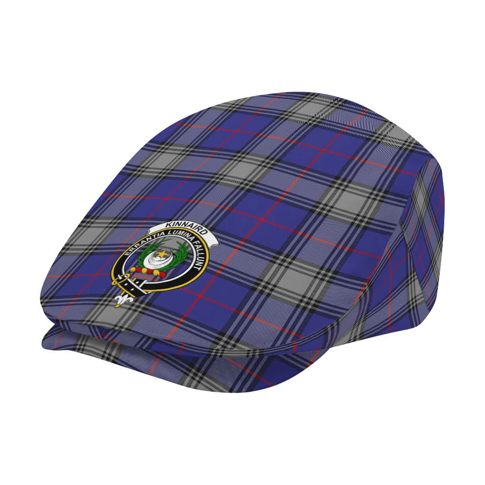 Scottish Kinnaird Clan Badge Tartan Flat Cap - Image 2