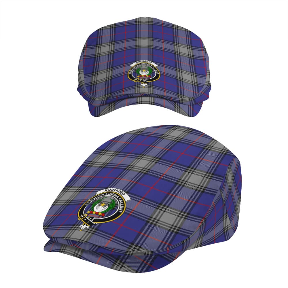 Scottish Kinnaird Clan Badge Tartan Flat Cap - Image 5