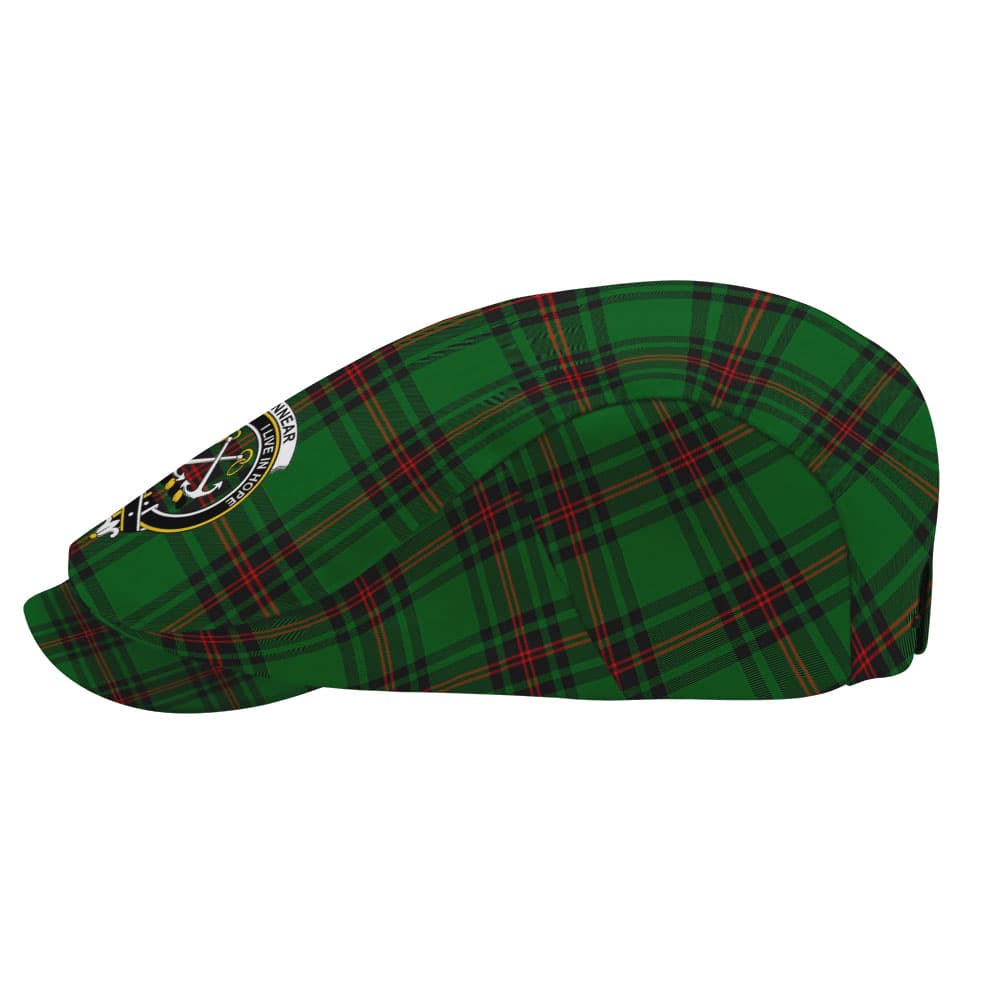 Scottish Kinnear Clan Badge Tartan Flat Cap - Image 3