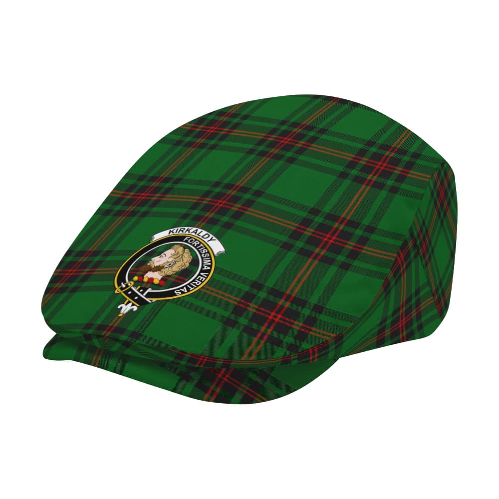 Scottish Kirkaldy Clan Badge Tartan Flat Cap - Image 2