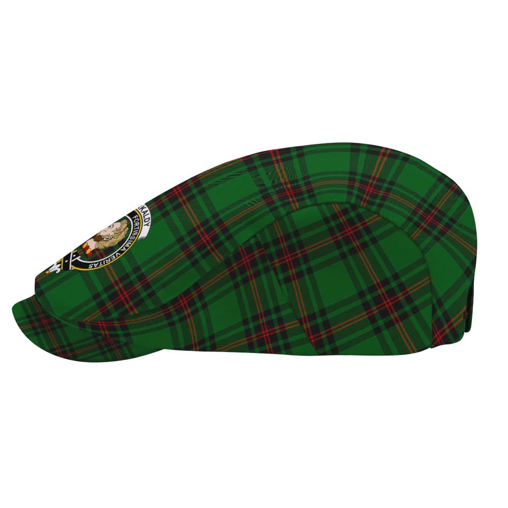Scottish Kirkaldy Clan Badge Tartan Flat Cap - Image 3