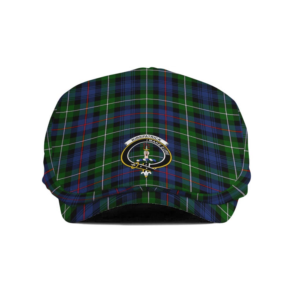 Scottish Kirkpatrick Clan Badge Tartan Flat Cap