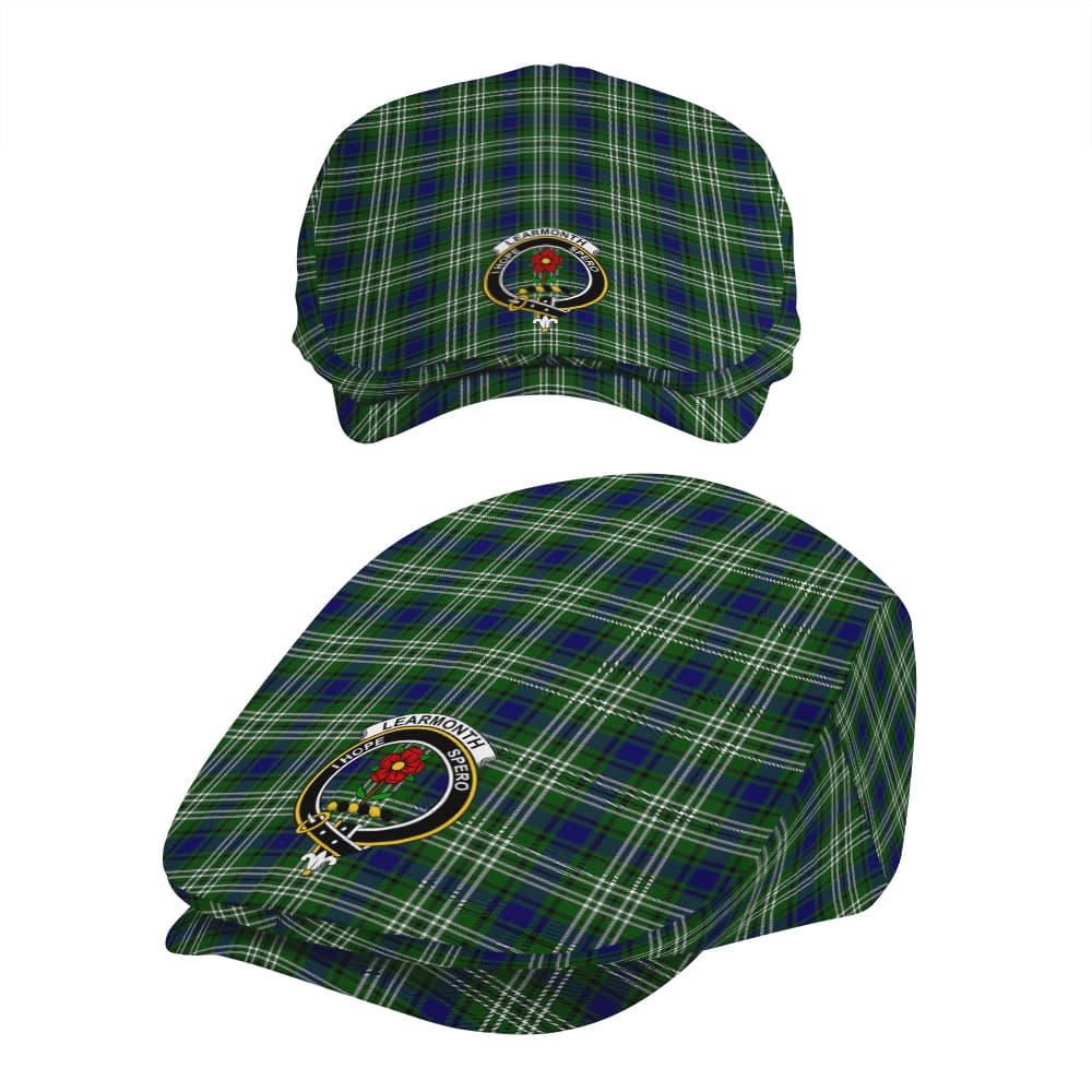 Scottish Learmonth Clan Badge Tartan Flat Cap - Image 5