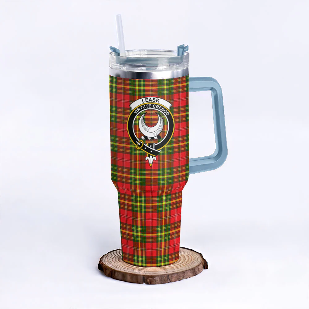Scottish Leask Clan Badge Tartan 40oz Tumbler - Image 5