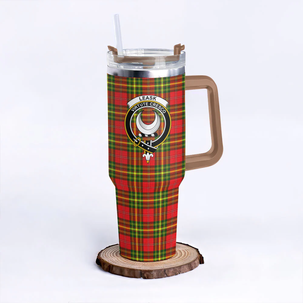 Scottish Leask Clan Badge Tartan 40oz Tumbler - Image 9