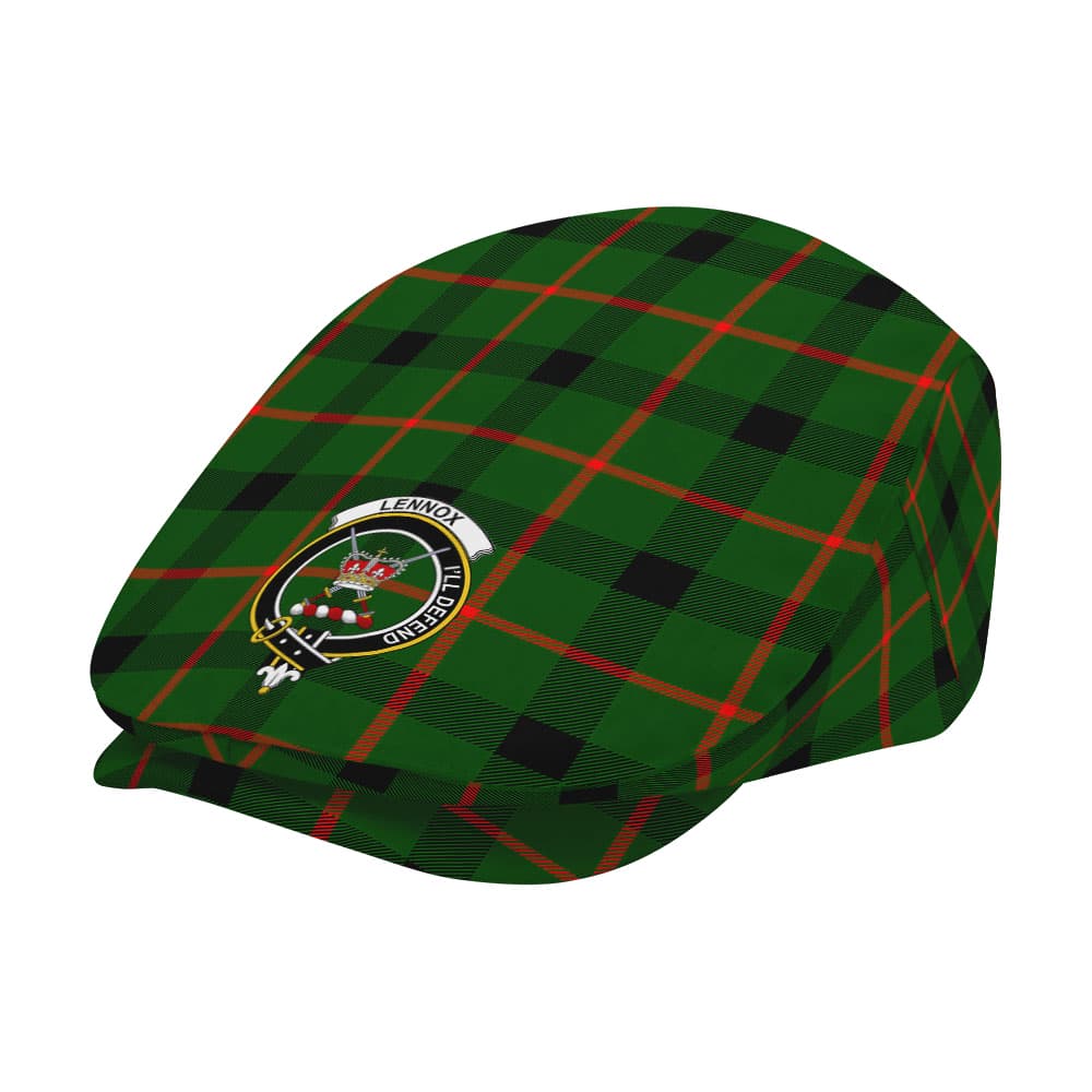 Scottish Lennox Clan Badge Tartan Flat Cap - Image 2