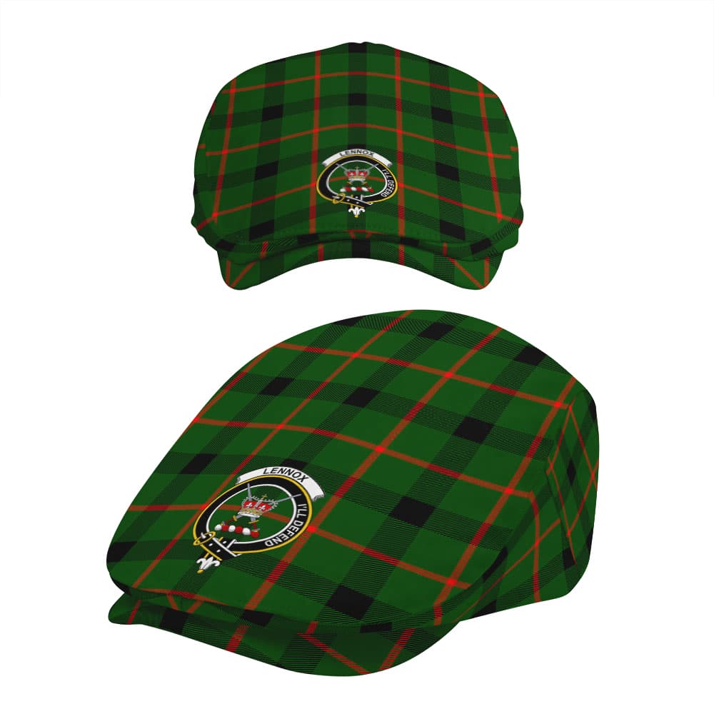 Scottish Lennox Clan Badge Tartan Flat Cap - Image 5