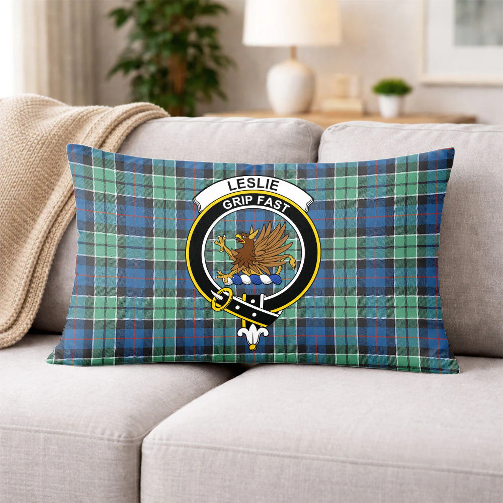 Scottish Leslie Hunting Ancient Clan Badge Tartan Pillow Case - Image 3