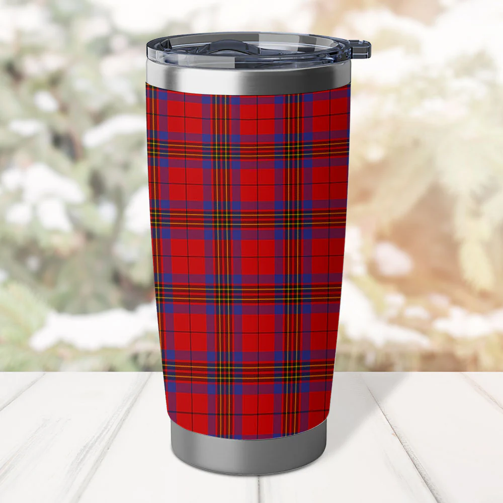 Scottish Leslie Modern Clan Badge Tartan Tumbler - Image 3