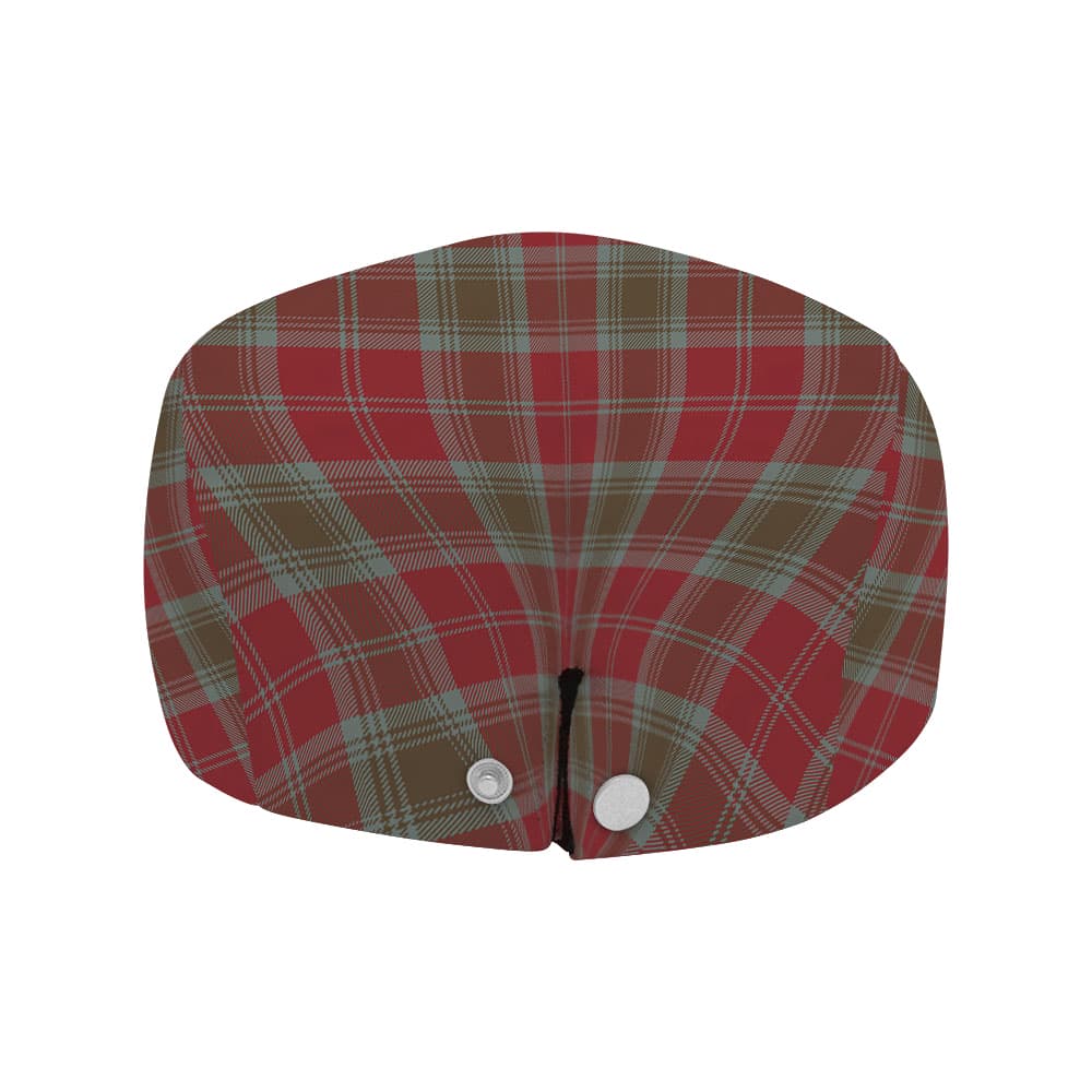 Scottish Lindsay Weathered Tartan Flat Cap - Image 4