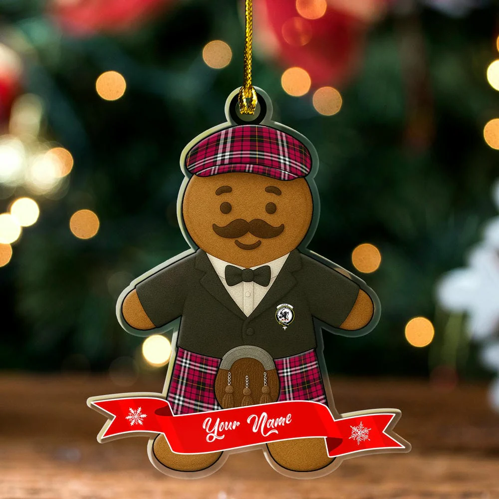 Scottish Little Clan Badge Tartan Ornament Custom Gingerbread Scotsman