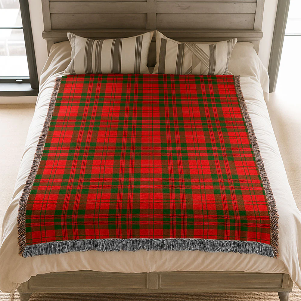Scottish Livingstone Modern Clan Badge Tartan Woven Blanket - Image 3