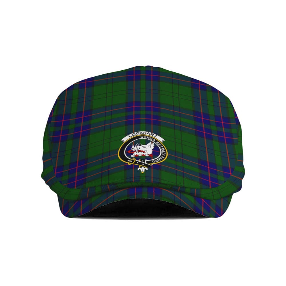 Scottish Lockhart Clan Badge Tartan Flat Cap