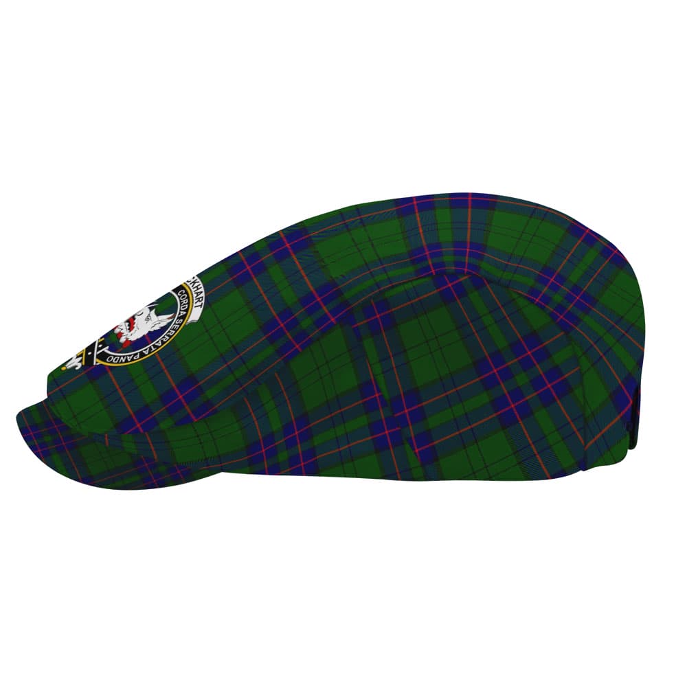 Scottish Lockhart Clan Badge Tartan Flat Cap - Image 3