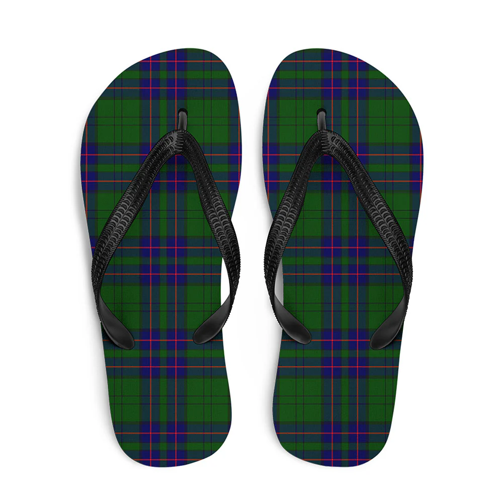 Scottish Lockhart Modern Clan Badge Tartan Flip Flops