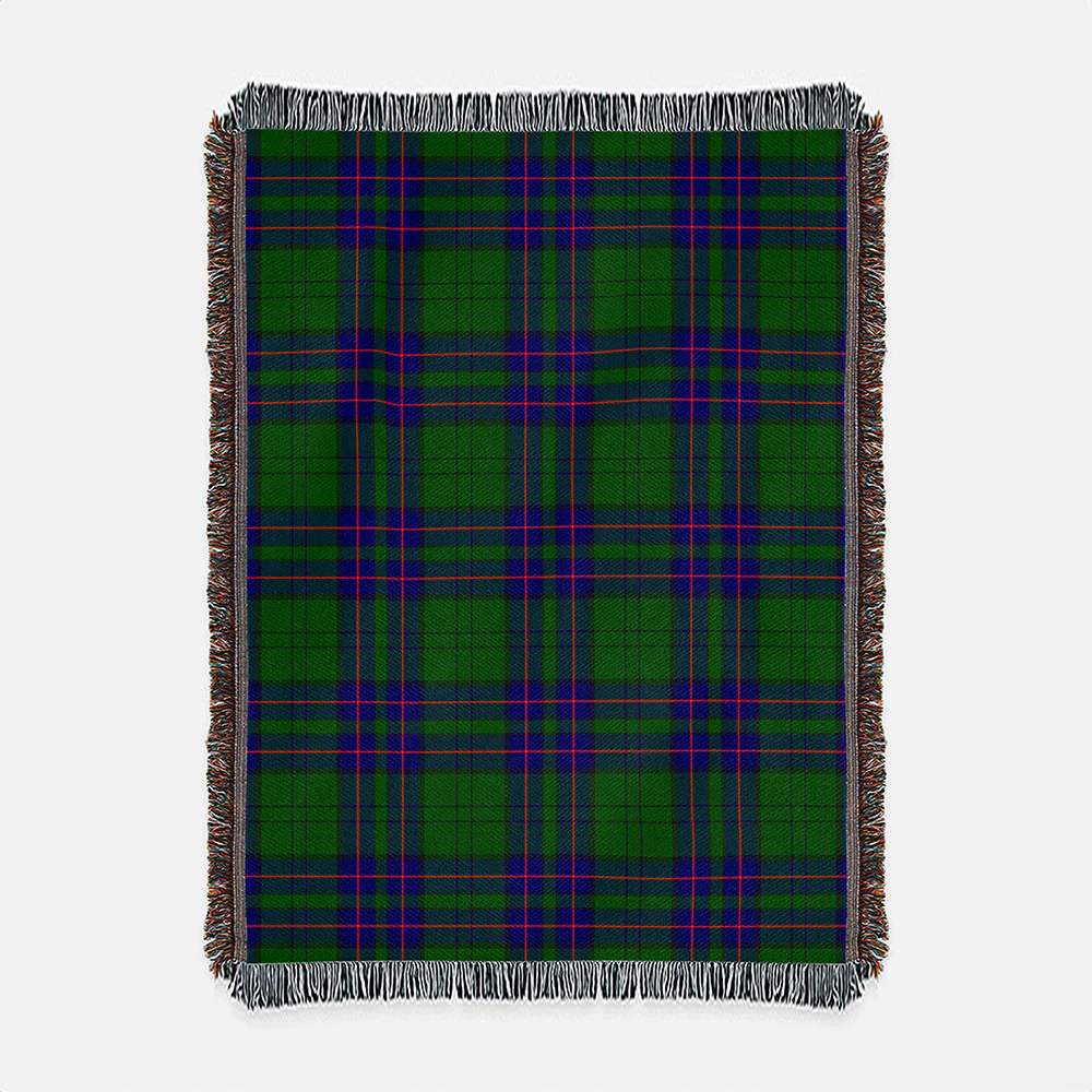 Scottish Lockhart Modern Clan Badge Tartan Woven Blanket