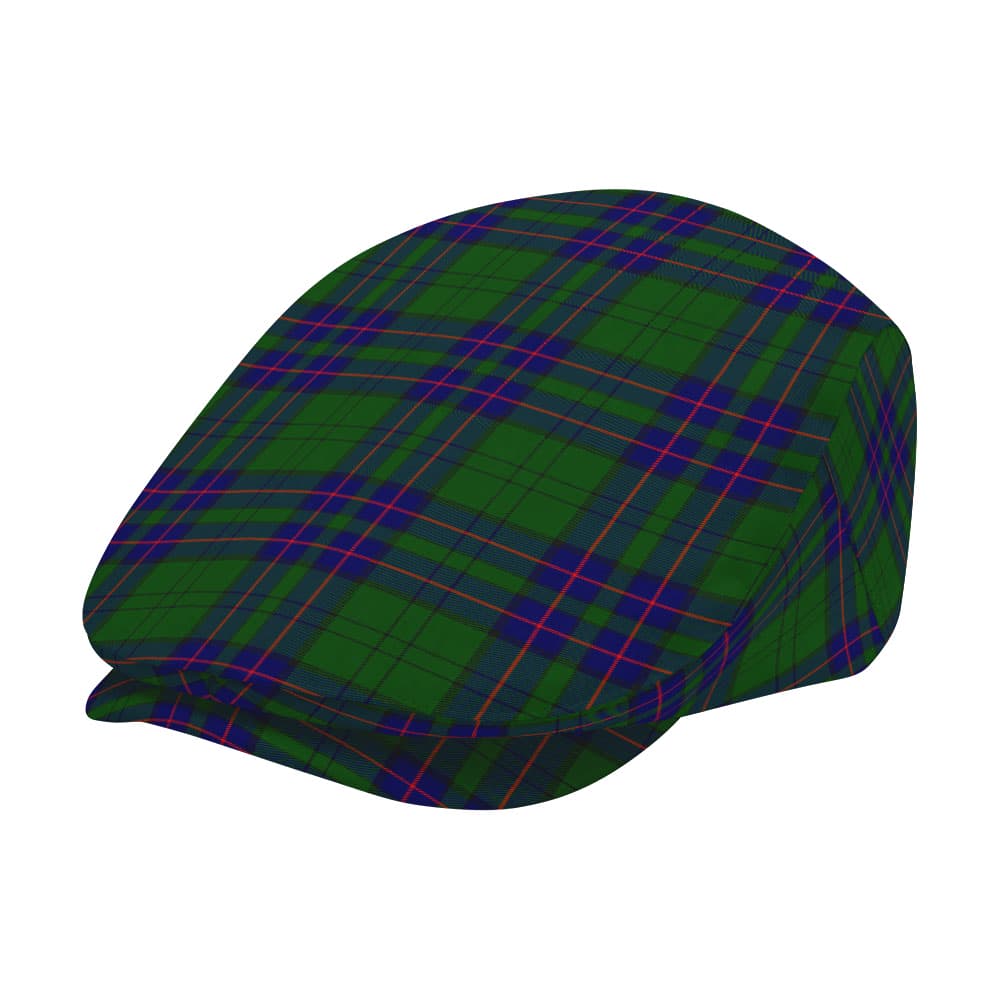 Scottish Lockhart Modern Tartan Flat Cap - Image 2
