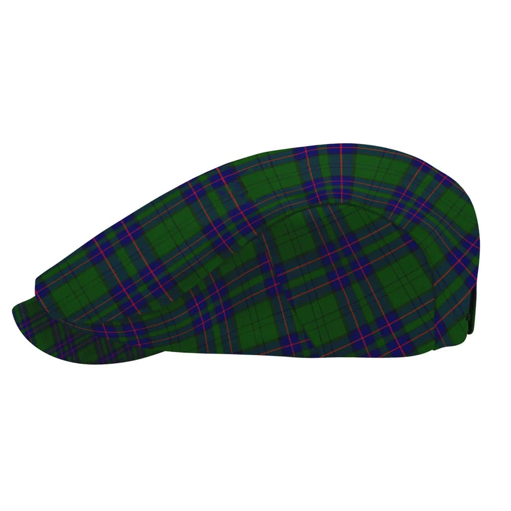Scottish Lockhart Modern Tartan Flat Cap - Image 3