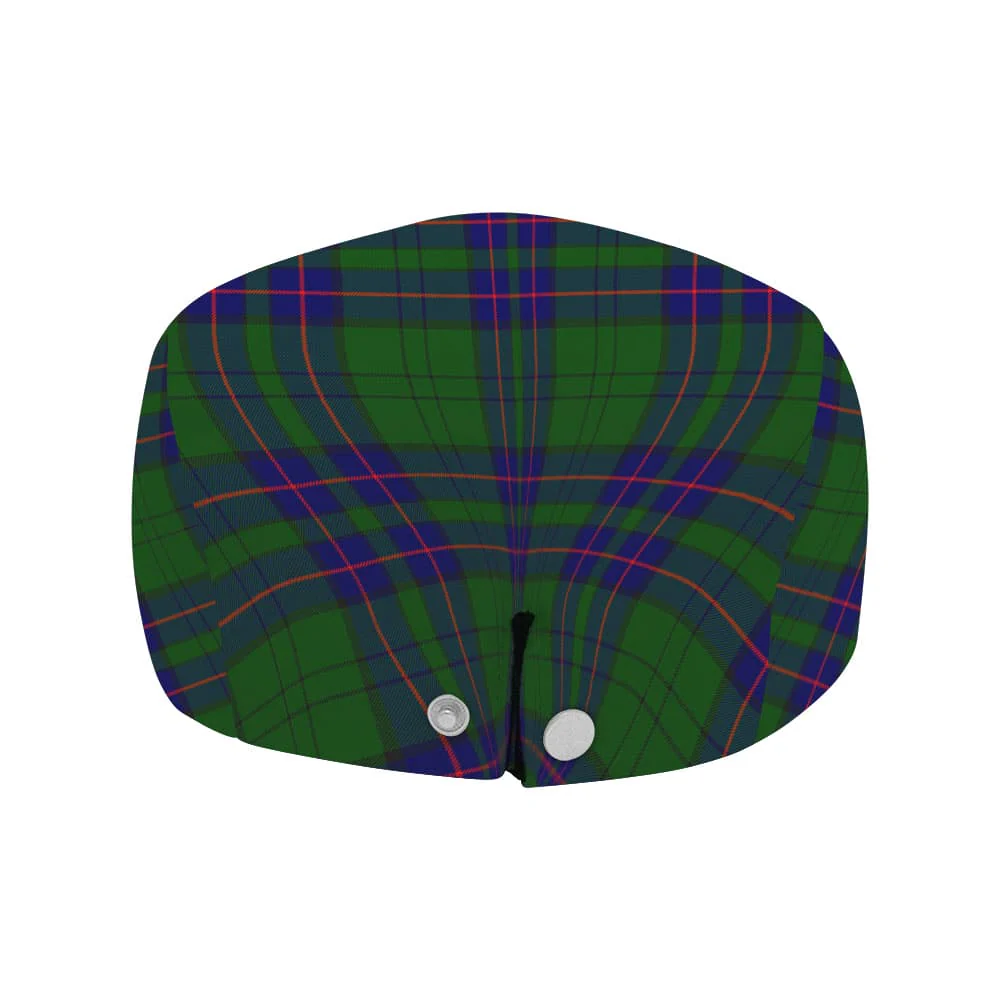 Scottish Lockhart Modern Tartan Flat Cap - Image 4