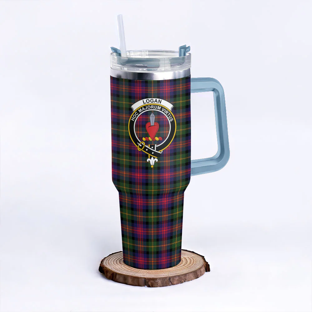 Scottish Logan Modern Clan Badge Tartan 40oz Tumbler - Image 5
