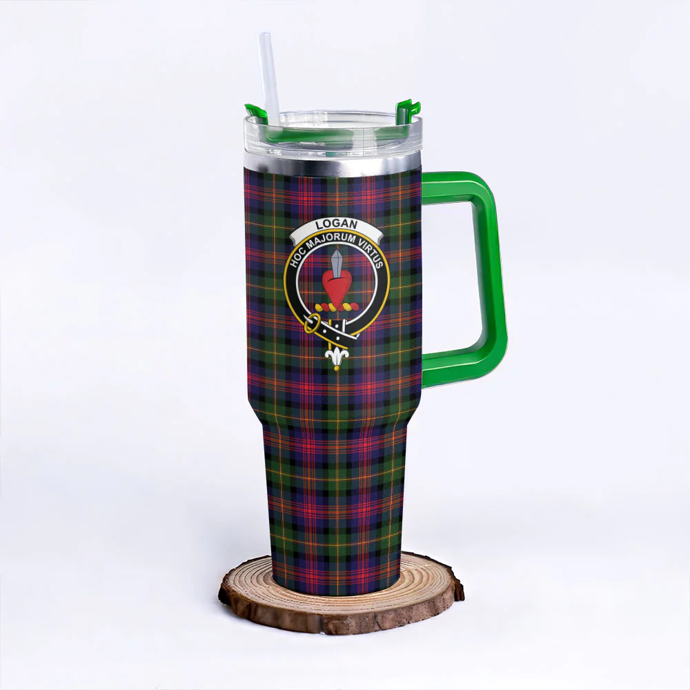 Scottish Logan Modern Clan Badge Tartan 40oz Tumbler - Image 8