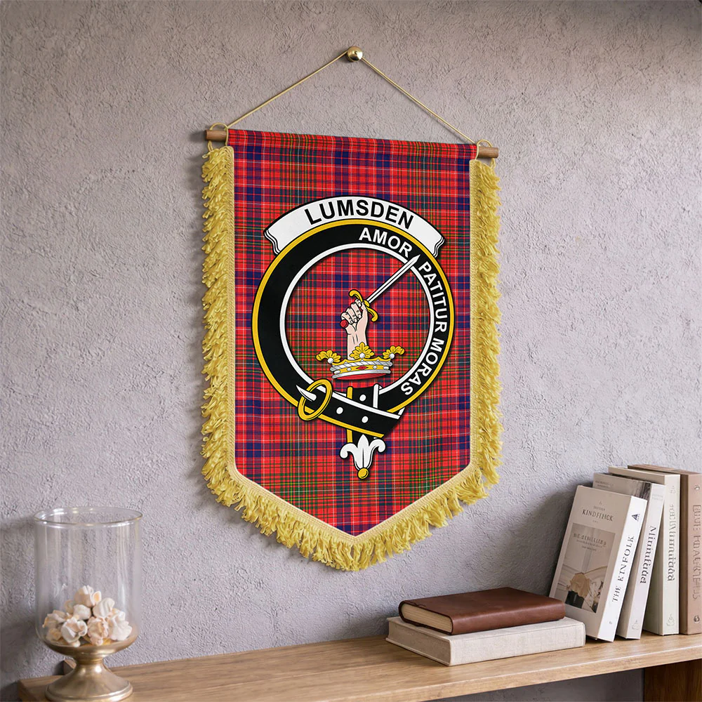 Scottish Lumsden Modern Clan Badge Tartan Wall Hanging Banner - Image 2