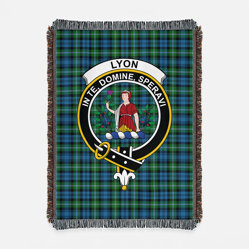 Scottish Lyon Clan Clan Badge Tartan Woven Blanket - Image 2