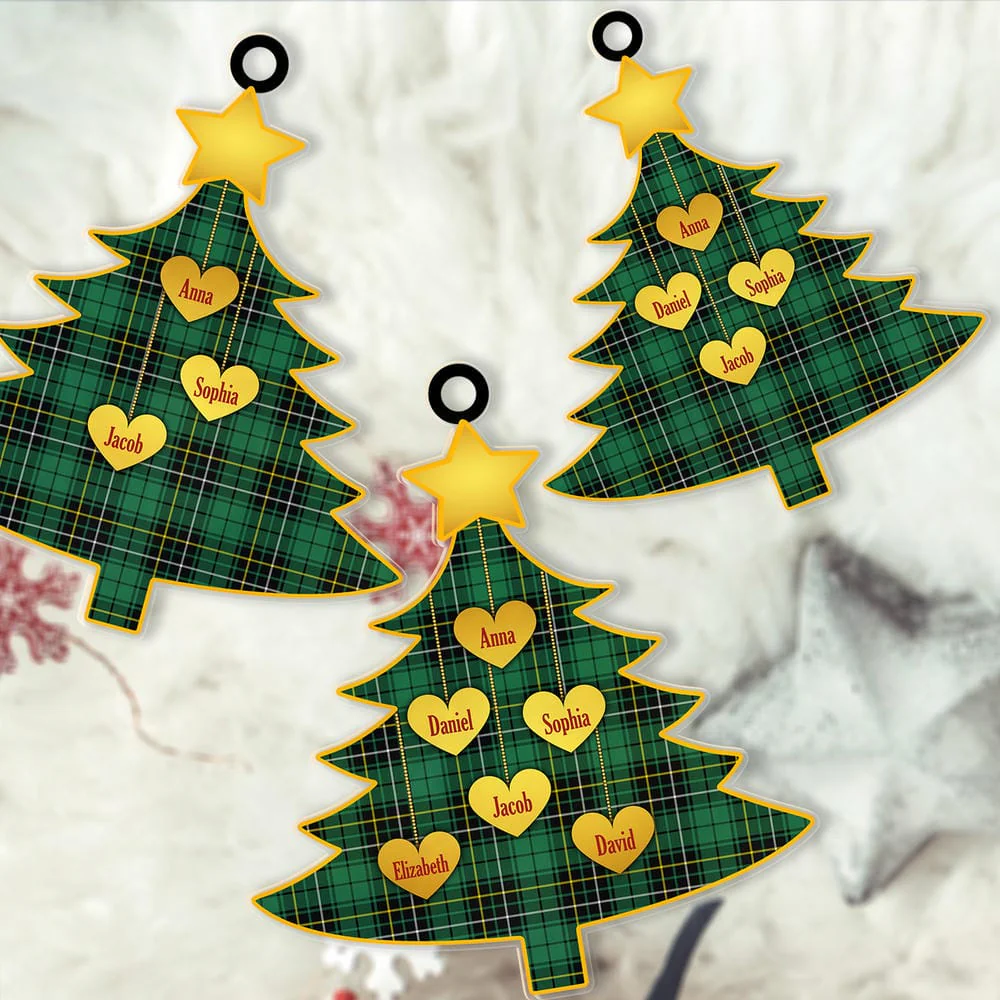 Scottish MacAlpine Ancient Tartan Ornament Custom Family Christmas Tree - Image 2