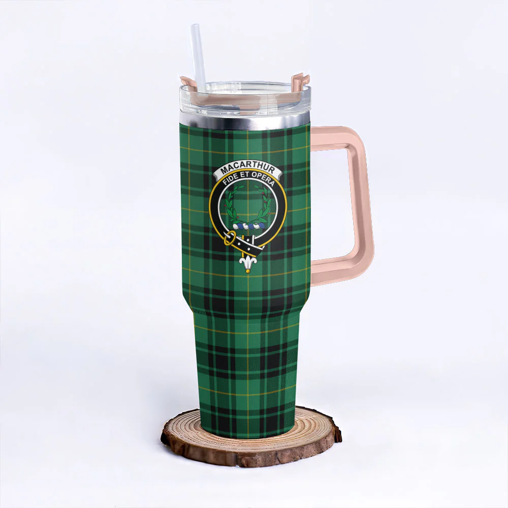 Scottish MacArthur Ancient Clan Badge Tartan 40oz Tumbler - Image 4