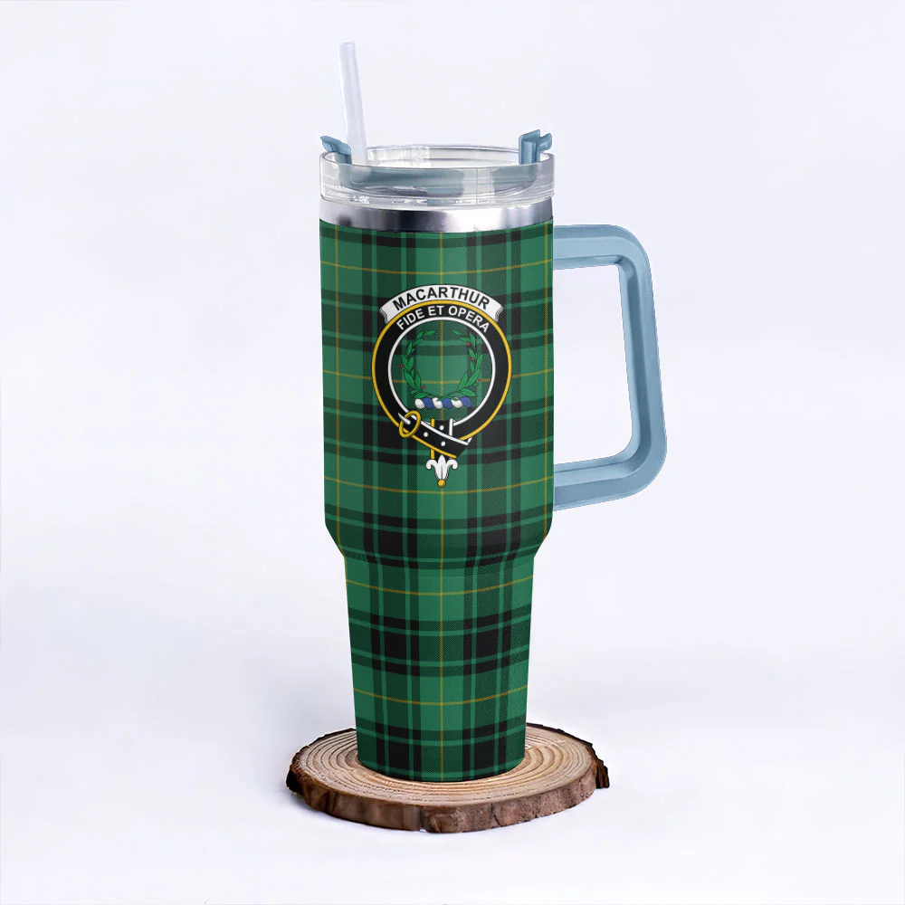 Scottish MacArthur Ancient Clan Badge Tartan 40oz Tumbler - Image 5