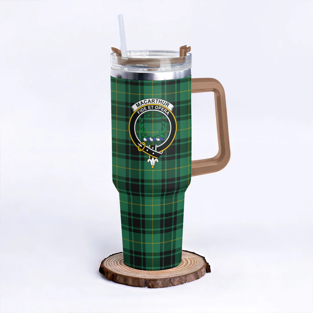 Scottish MacArthur Ancient Clan Badge Tartan 40oz Tumbler - Image 9