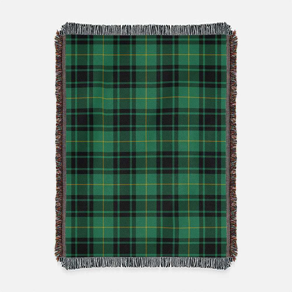 Scottish MacArthur Ancient Clan Badge Tartan Woven Blanket