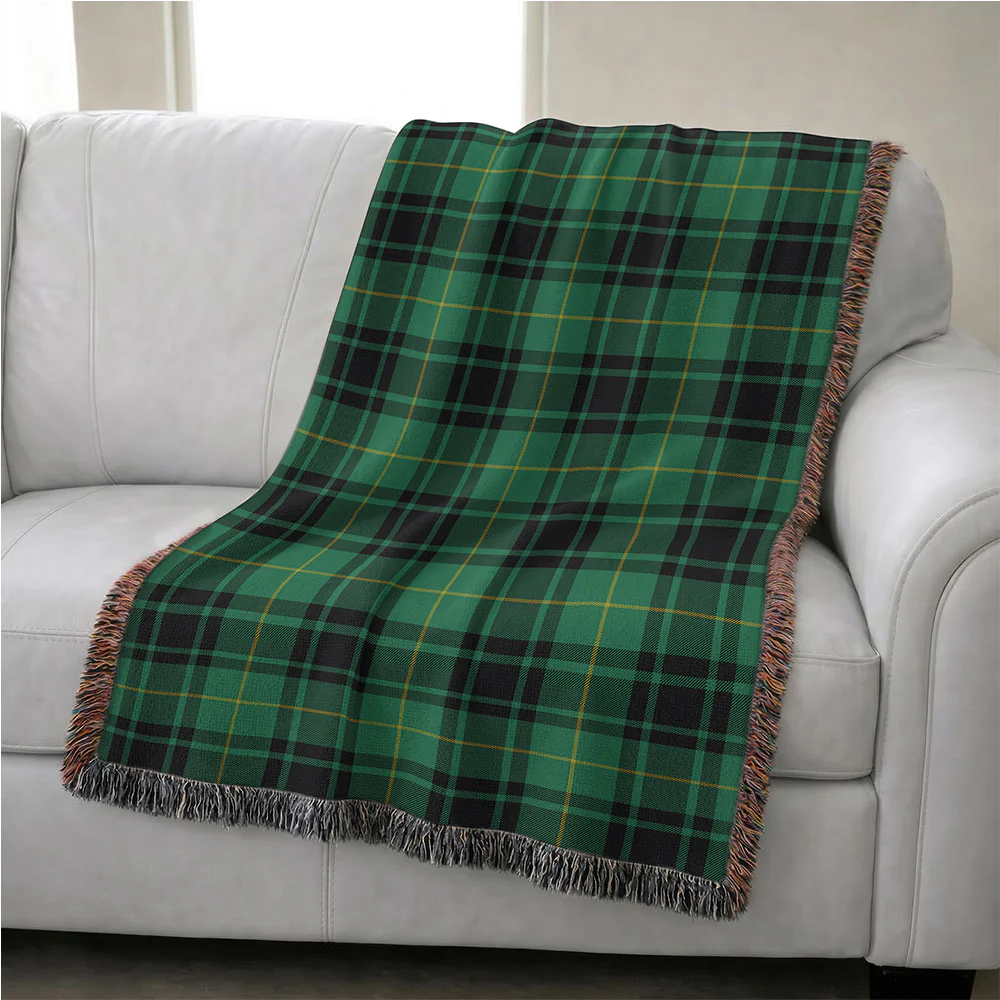 Scottish MacArthur Ancient Clan Badge Tartan Woven Blanket - Image 4