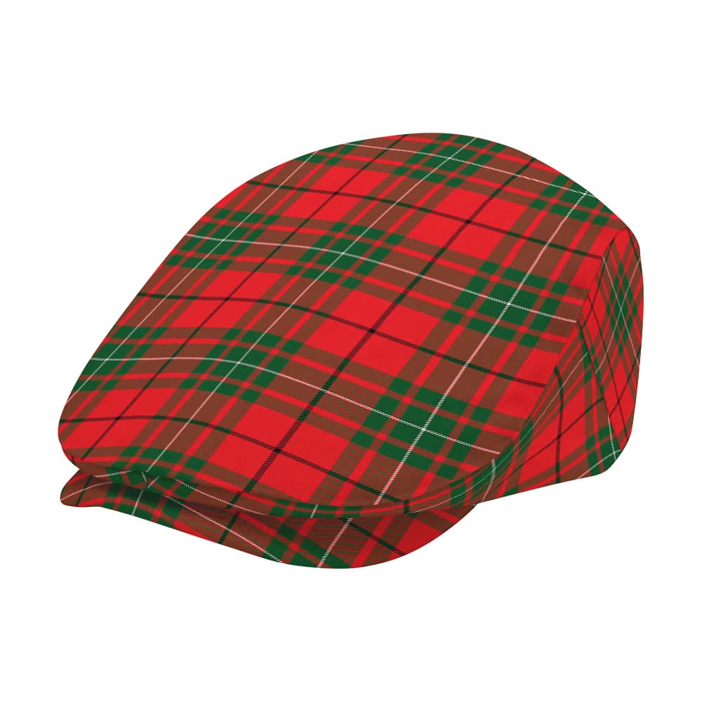 Scottish MacAulay Modern Tartan Flat Cap - Image 2
