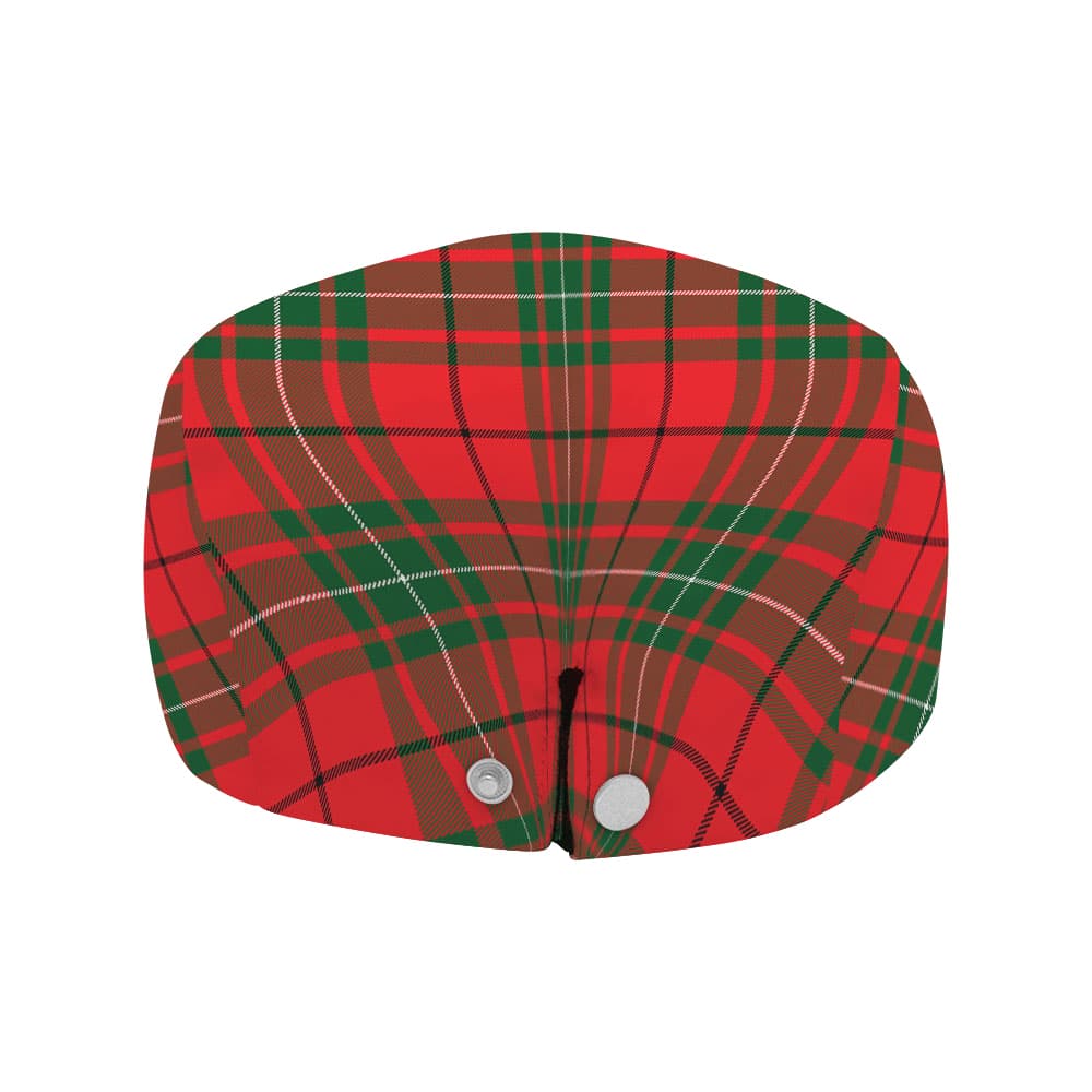 Scottish MacAulay Modern Tartan Flat Cap - Image 4
