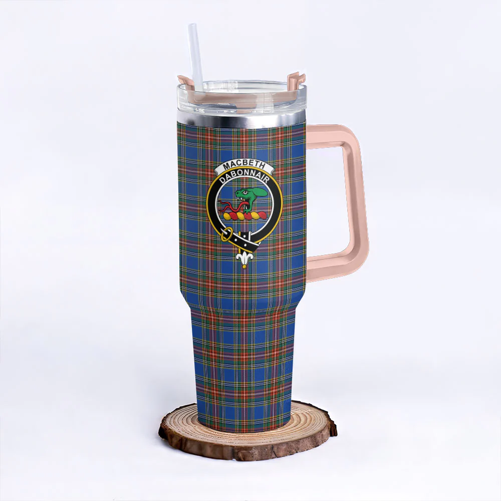 Scottish MacBeth Ancient Clan Badge Tartan 40oz Tumbler - Image 4