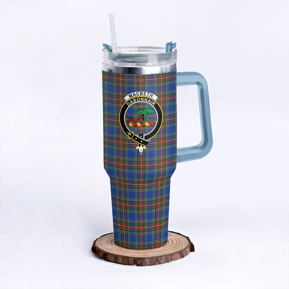 Scottish MacBeth Ancient Clan Badge Tartan 40oz Tumbler - Image 5