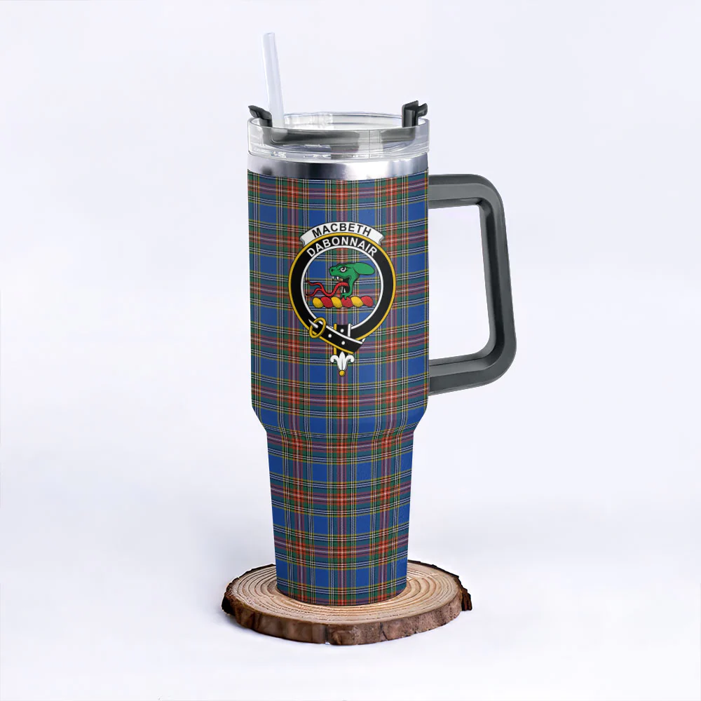 Scottish MacBeth Ancient Clan Badge Tartan 40oz Tumbler - Image 6