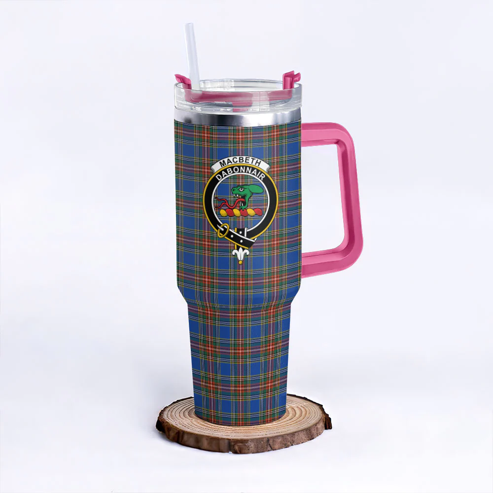 Scottish MacBeth Ancient Clan Badge Tartan 40oz Tumbler - Image 7