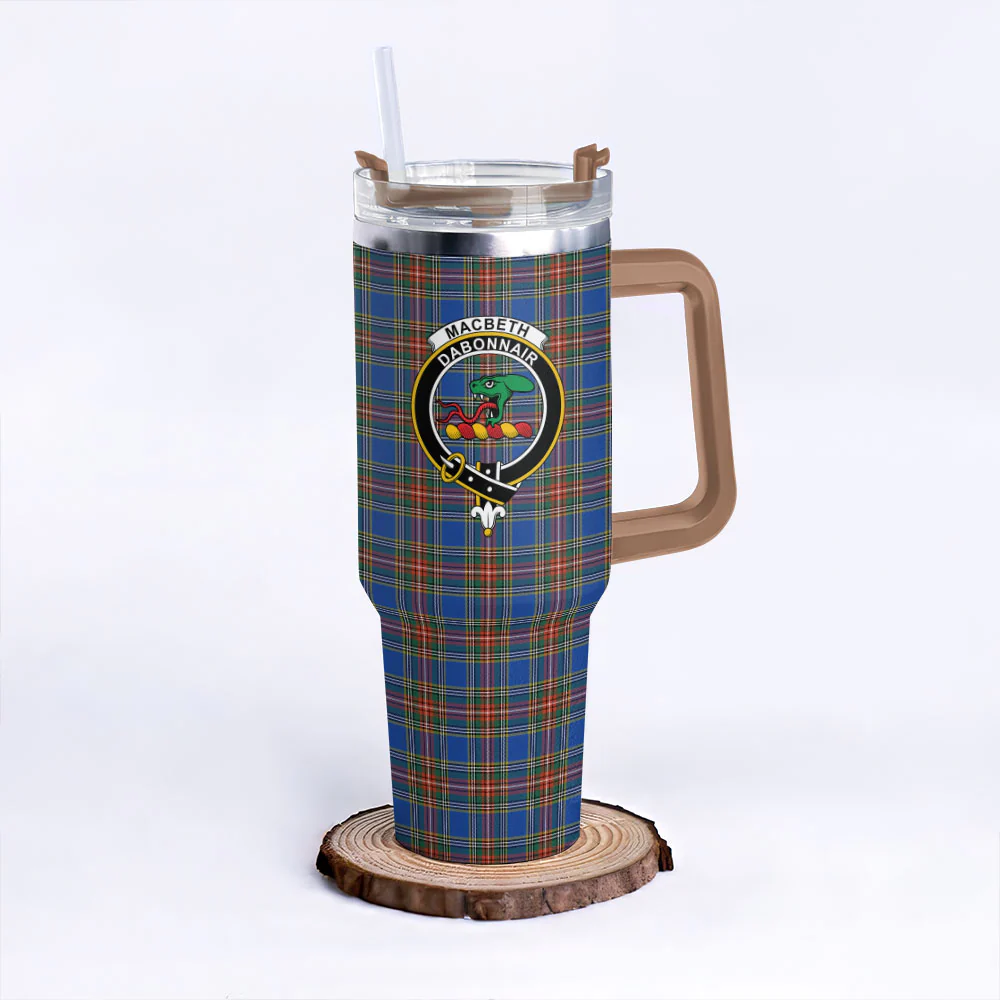 Scottish MacBeth Ancient Clan Badge Tartan 40oz Tumbler - Image 9