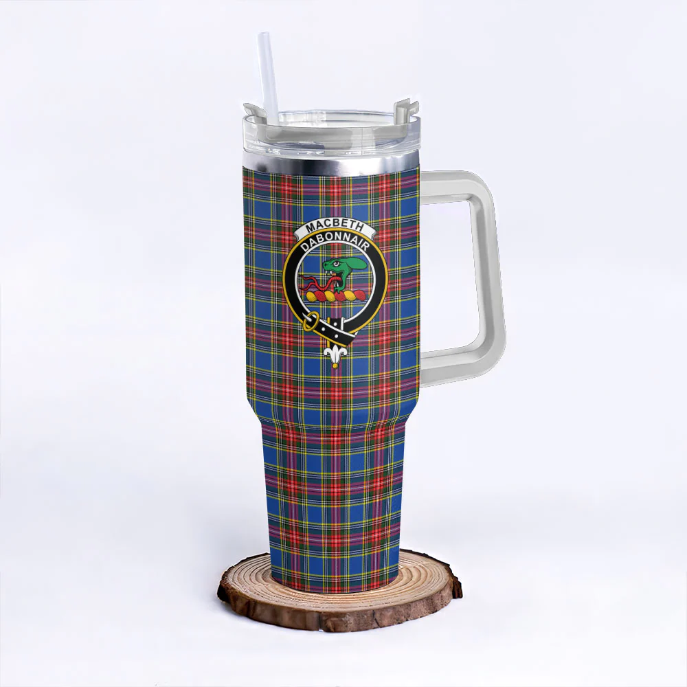 Scottish MacBeth Modern Clan Badge Tartan 40oz Tumbler
