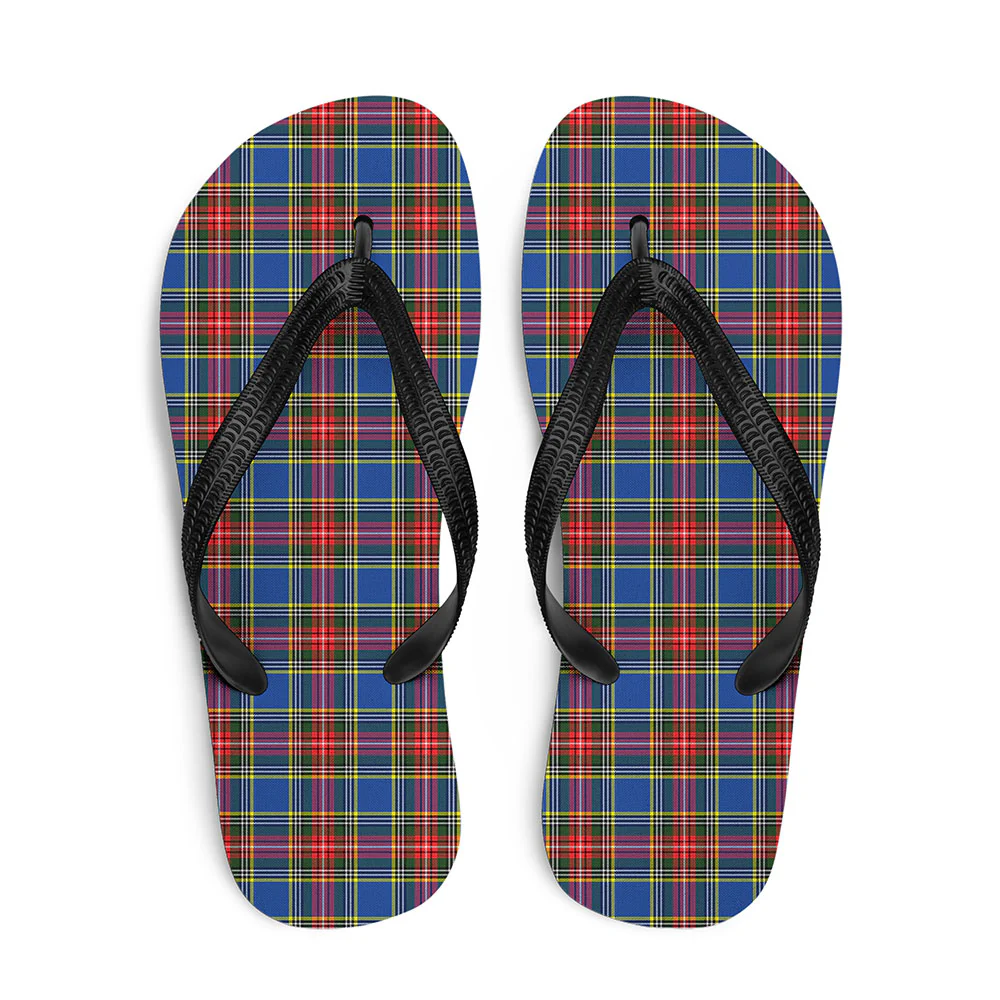 Scottish MacBeth Modern Clan Badge Tartan Flip Flops