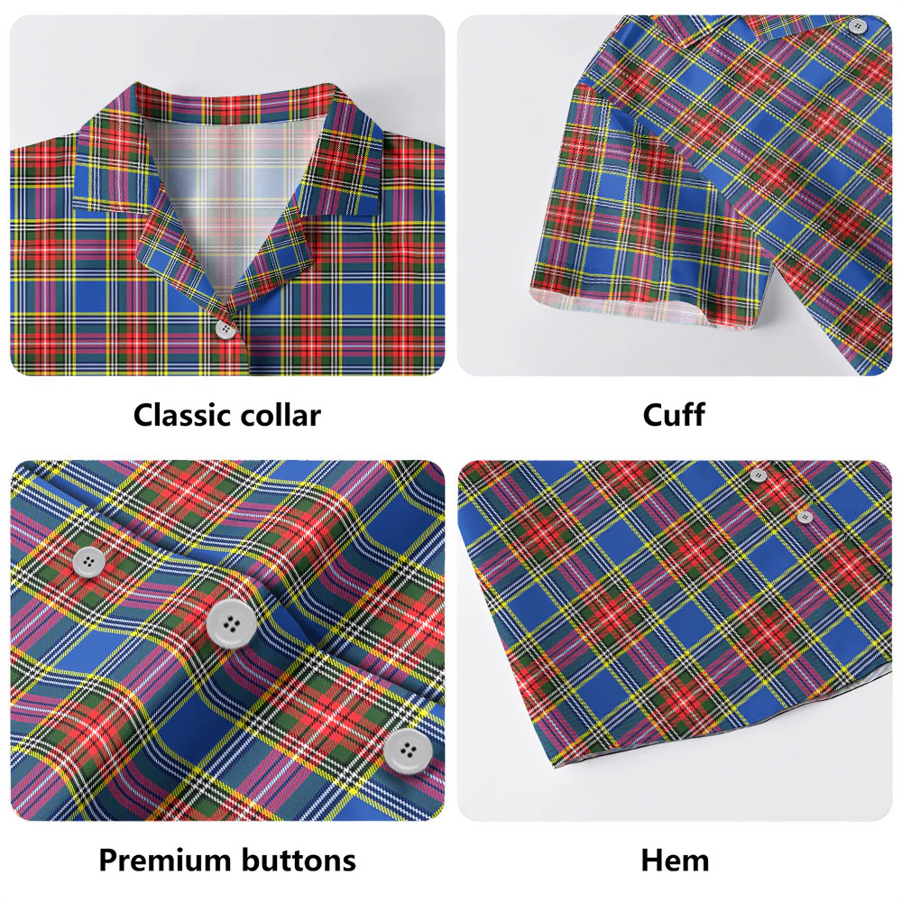 Scottish MacBeth Modern Clan Badge Tartan Hawaiian Shirt - Image 4