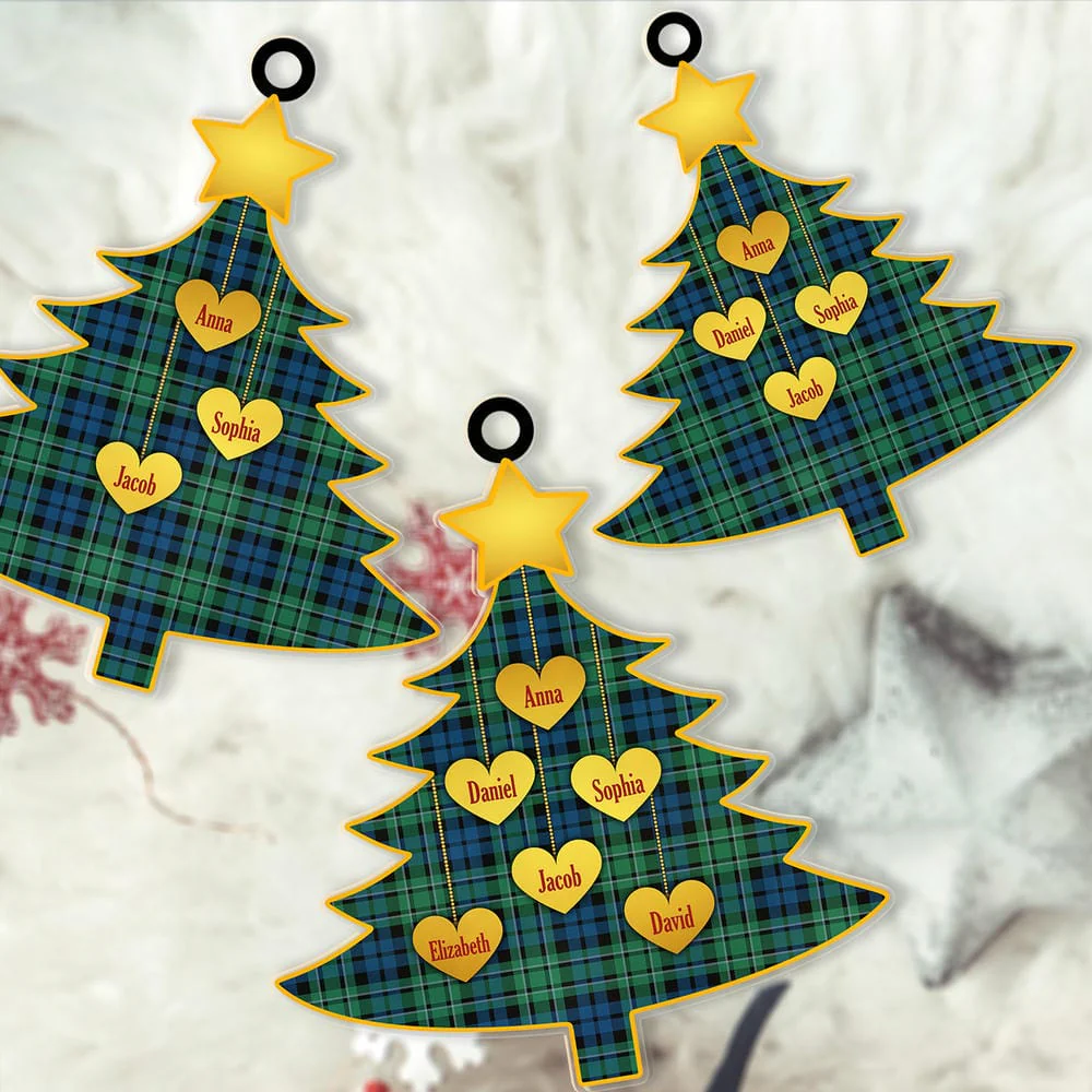 Scottish MacCallum Ancient Tartan Ornament Custom Family Christmas Tree - Image 2