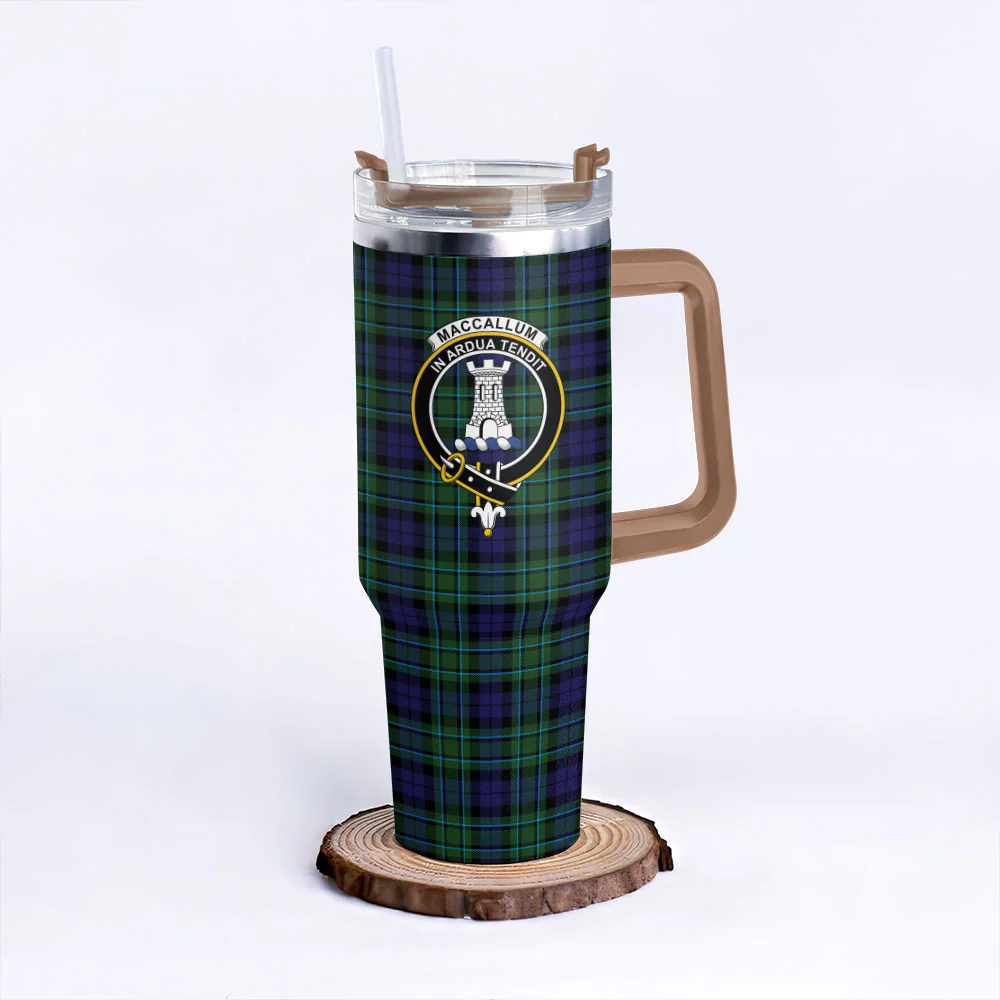 Scottish MacCallum Modern Clan Badge Tartan 40oz Tumbler - Image 9