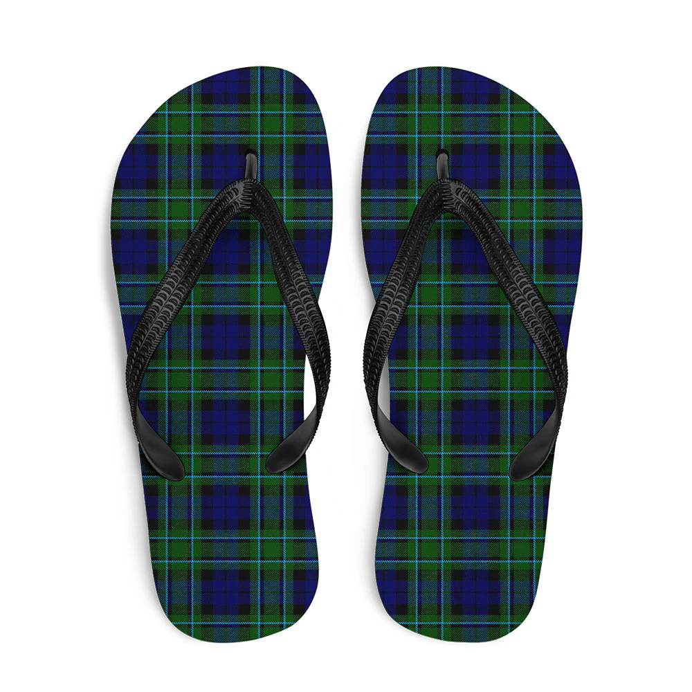 Scottish MacCallum Modern Clan Badge Tartan Flip Flops