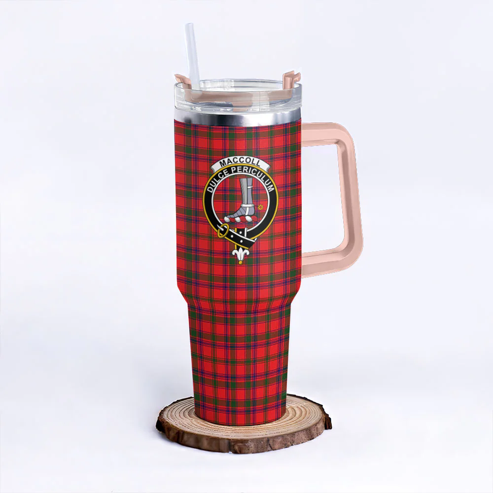 Scottish MacColl Modern Clan Badge Tartan 40oz Tumbler - Image 4
