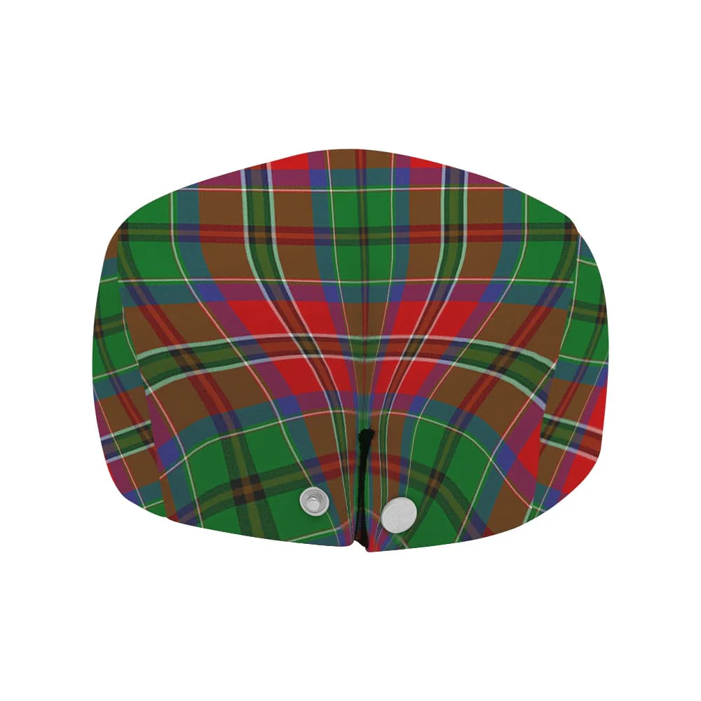 Scottish MacCulloch (McCulloch) Clan Badge Tartan Flat Cap - Image 4